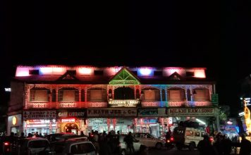 lights, mussoorie library, kitabghar, gandhi chowk