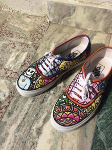 shoe design painting